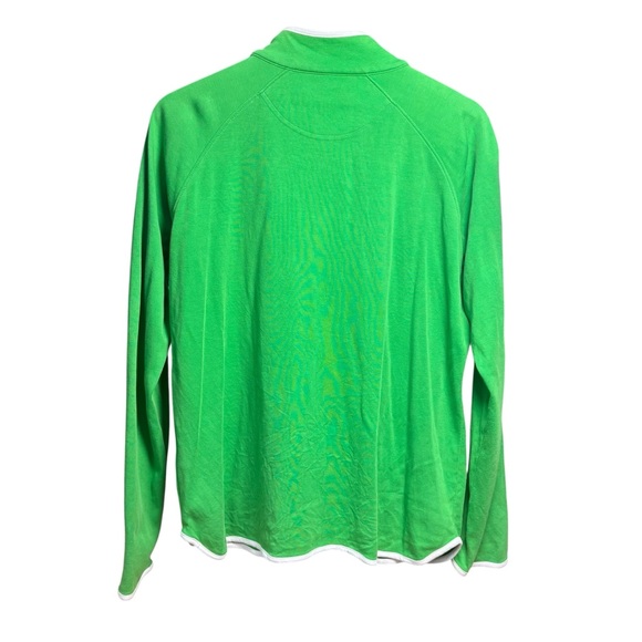 Peter Millar Green 1/4‑Zip Pullover University of Notre Dame Logo Women’s XL - Picture 4 of 8